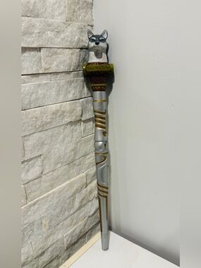 Great Wolf Lodge MagiQuest Wand with Wolf Topper - Silver & Gold